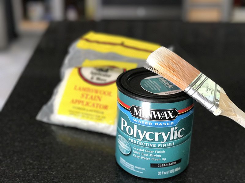 Minwax Polycrylic Satin finish