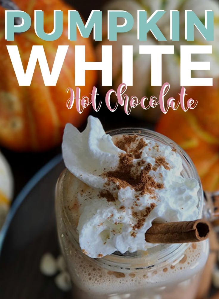 pumpkin white hot chocolate