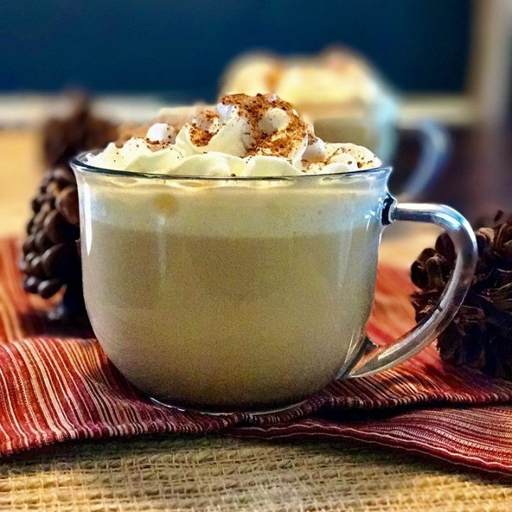 A creamy delicious holiday adult beverage that you can have before noon without judgment. Three simple ingredients to creamy goodness with this Eggnog Latte.