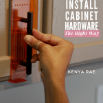 how to instal cabinet hardware