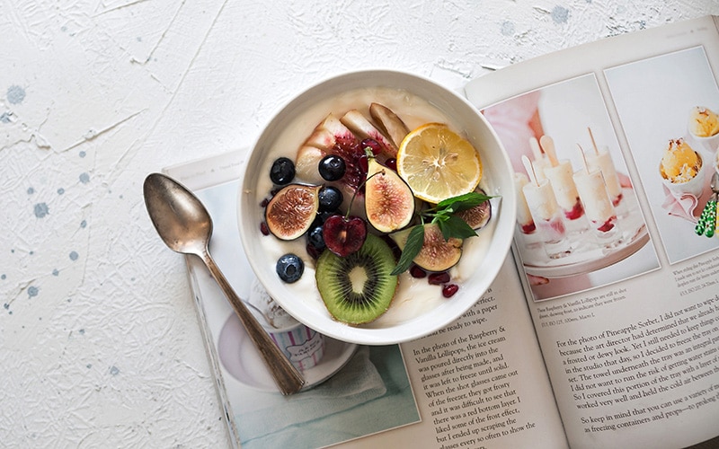 magazine and smoothie bowl recipe