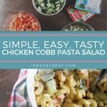 chicken cobb pasta salad