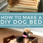 how to make a DIY dog bed