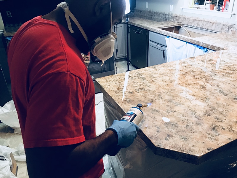 How to Properly Torch Your Epoxy Countertop - Counter Top Epoxy