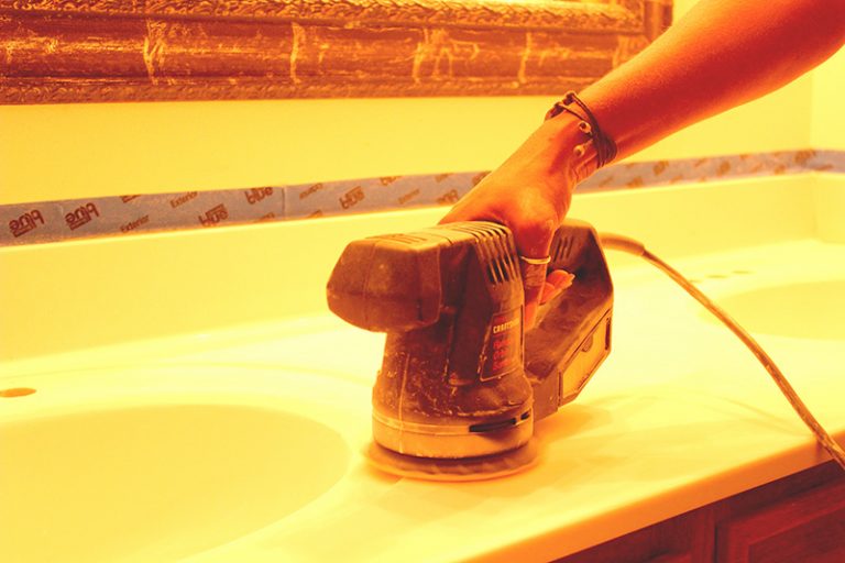 Marble Sink Update How To Update Your Outdated Sink Using Concrete