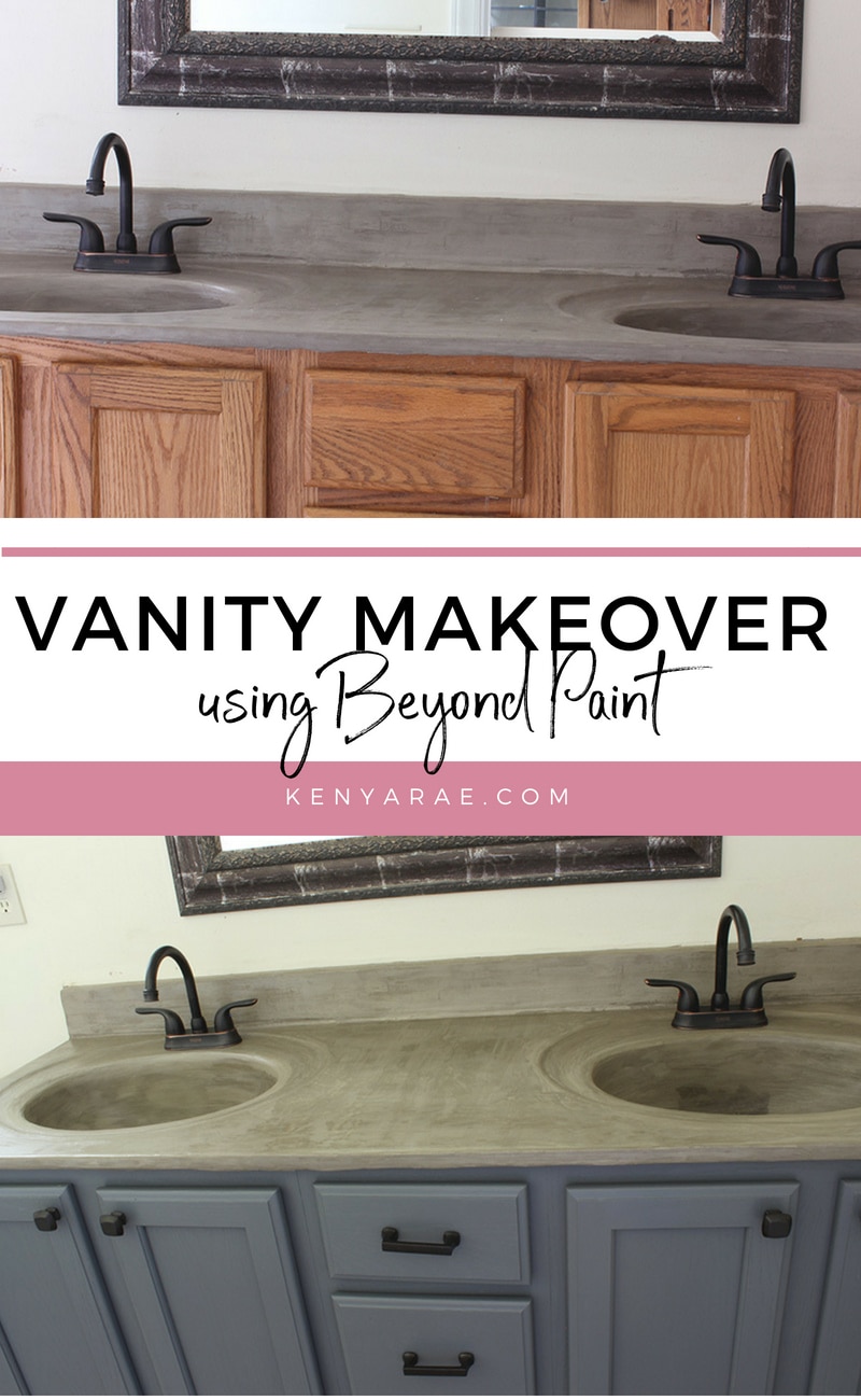 Vanity makeover using beyond paint