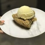 homemade vanilla ice cream a cookie cake