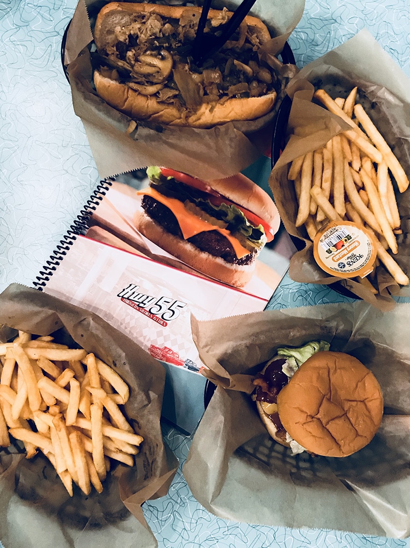 sandwiches and fries from hwy 55