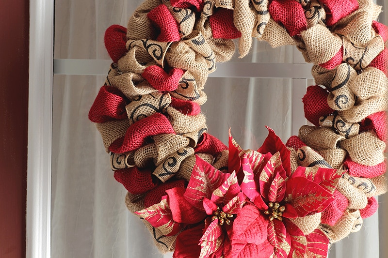 How To Make A DIY Christmas Burlap Wreath