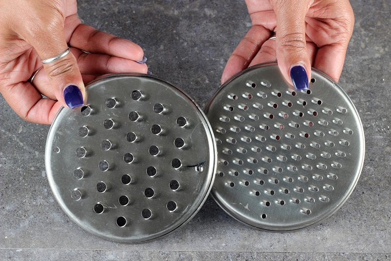 grates used for making zucchini bread