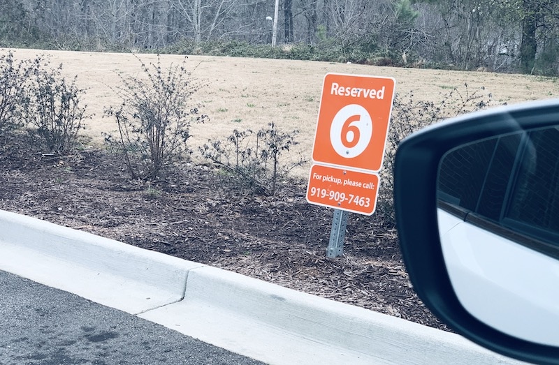 grocery pickup parking spot