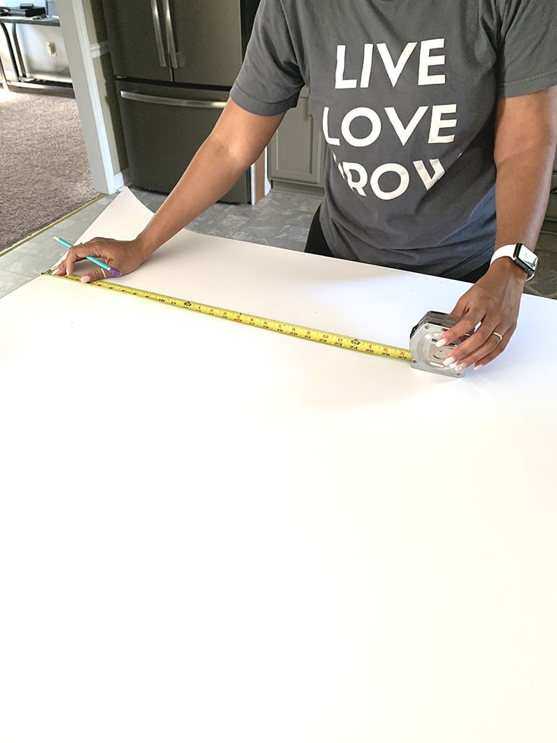 measuring the film for installation