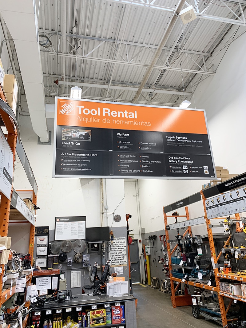 home depot tool rental policy