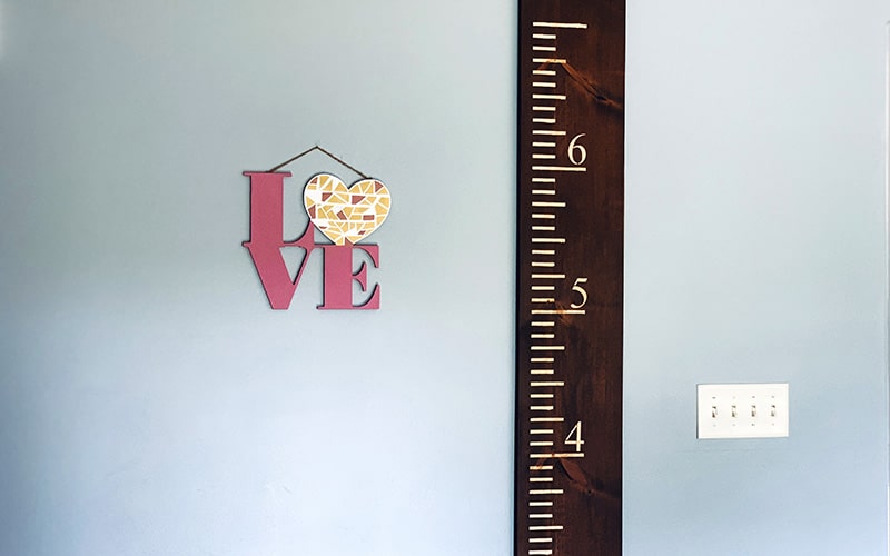 Simple & Easy DIY Growth Chart For Half The Cost of Retail