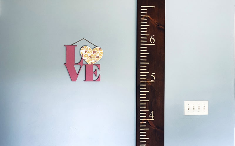 Diy Ruler Growth Chart Font