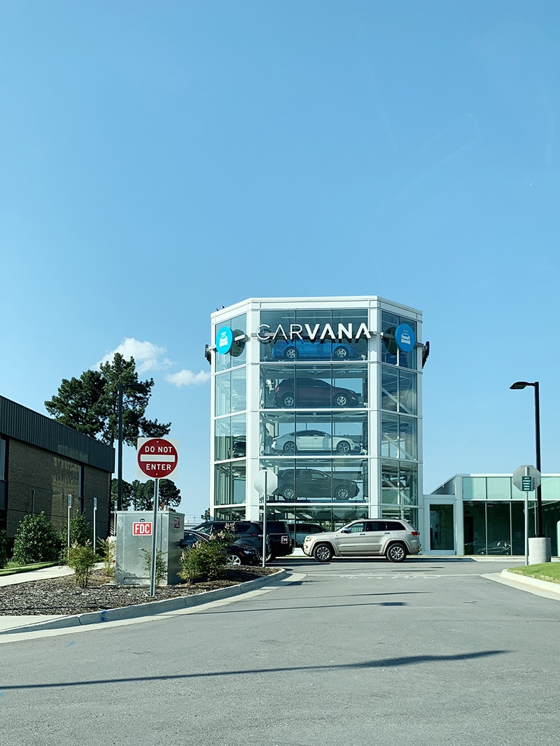 carvana vending machine raleigh nc