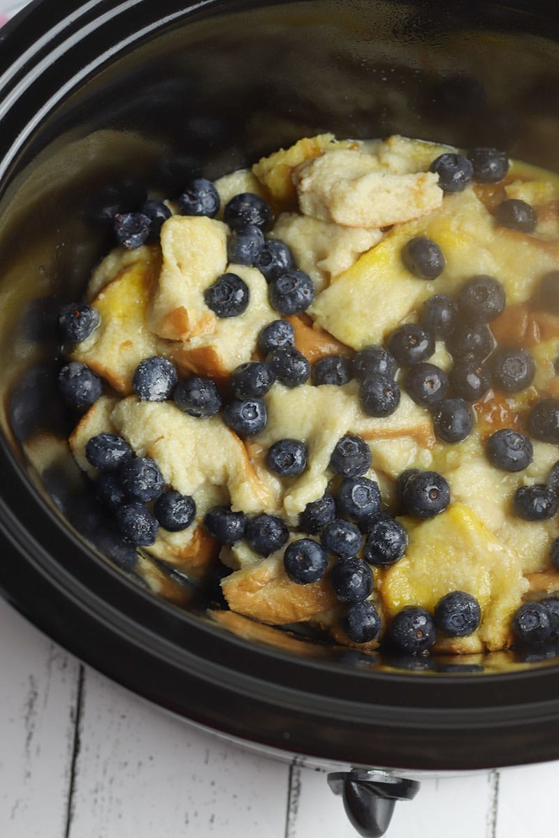 blueberries for casserole in crockpot