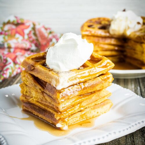 homemade pumpkin waffles