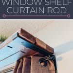 how to make a window shelf curtain rod