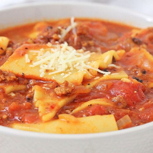 easy lasagna soup