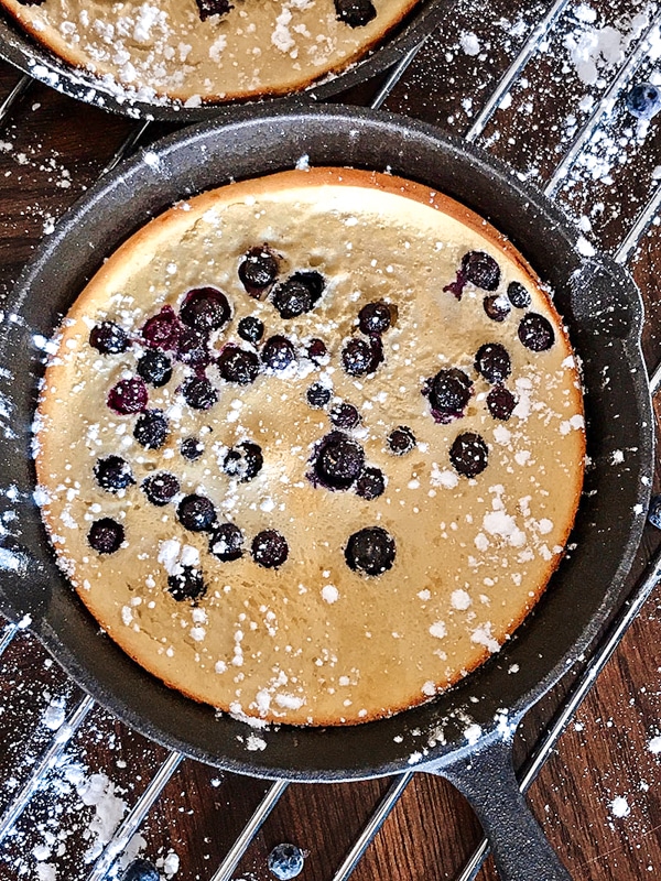 lemon blueberry dutch baby pancake