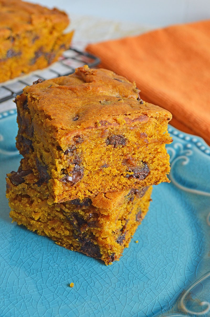 pumpkin blondies