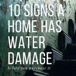 10 signs a home has water damage
