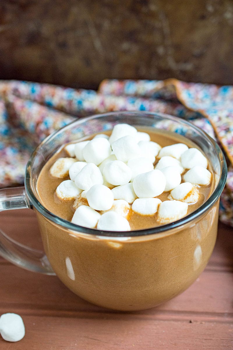 vegan pumpkin coconut hot chocolate