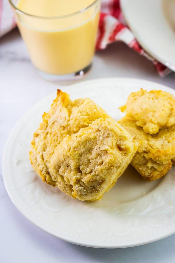 Eggnog Biscuits Simple Easy Drop Biscuits in Under 30 Minutes
