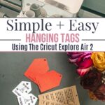hanging tags with cricut explore
