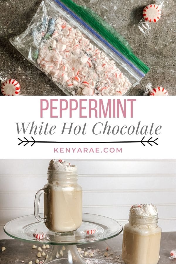 how to make peppermint white hot chocolate