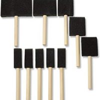 Poly Foam Brushes with Wooden Handles