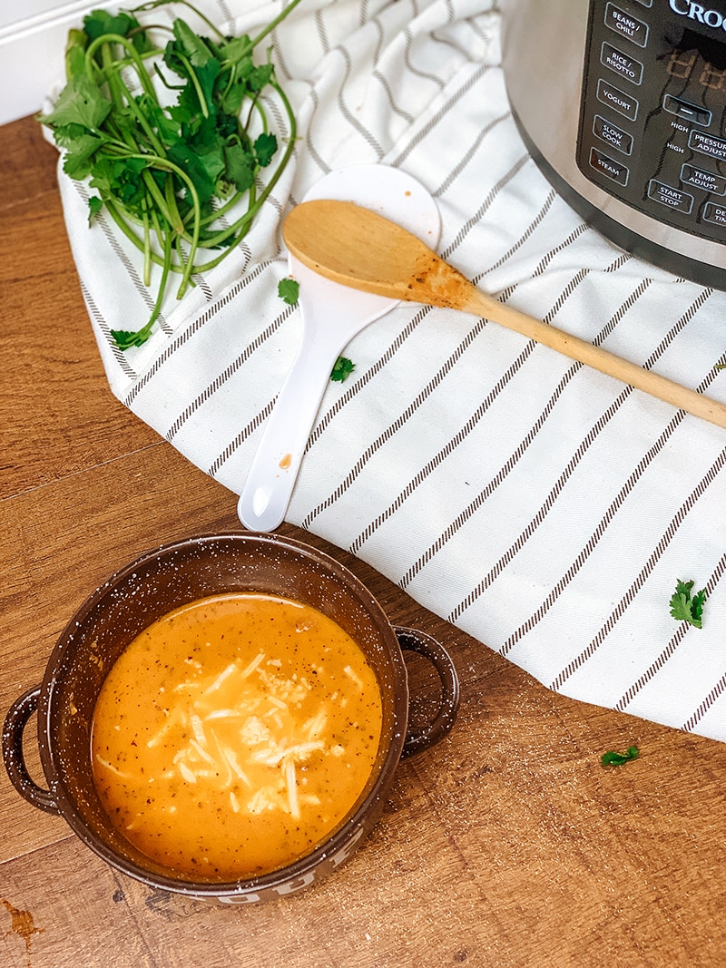 instant pot and tomato basil soup