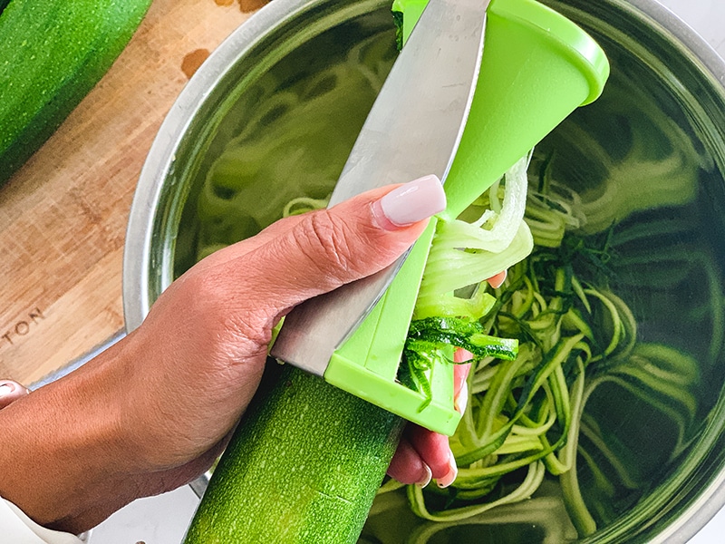 spiraling zoodles