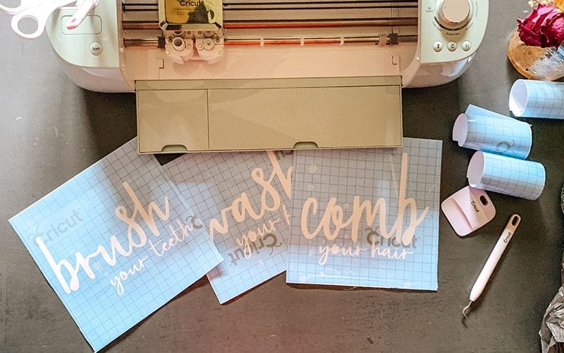 How To Make Vinyl Stencils Using Cricut Design Space + [Video]