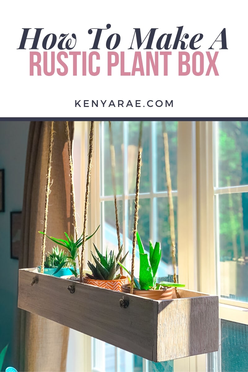 DIY Indoor Hanging Planter Box Made From Scrapwood