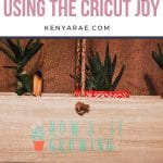 DIY Decal using the Cricut Joy