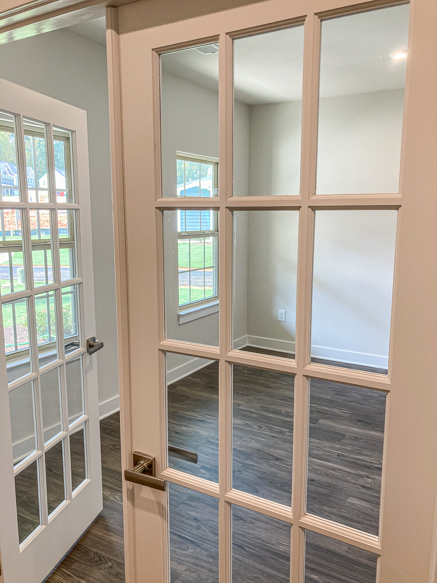 empty home office in ryan home new build