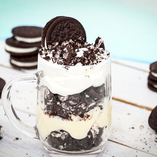 oreo cookies and cream trifles