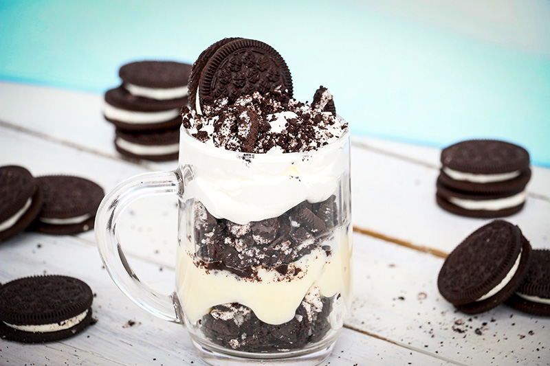 Mini Oreo Cookies & Cream Trifles