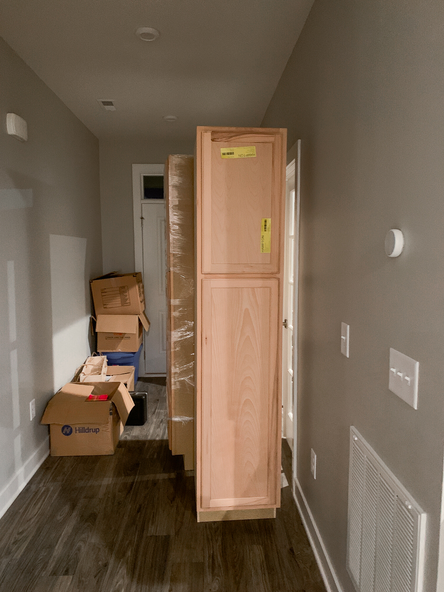 unfinished kitchen cabinets