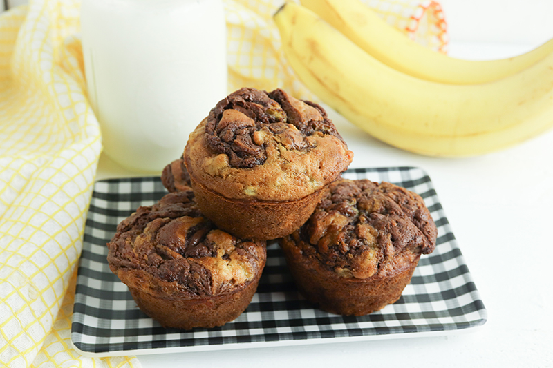 Banana Nutella Muffins
