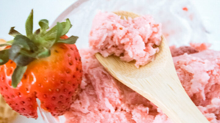 Dairy free strawberry ice cream discount recipe for ice cream maker