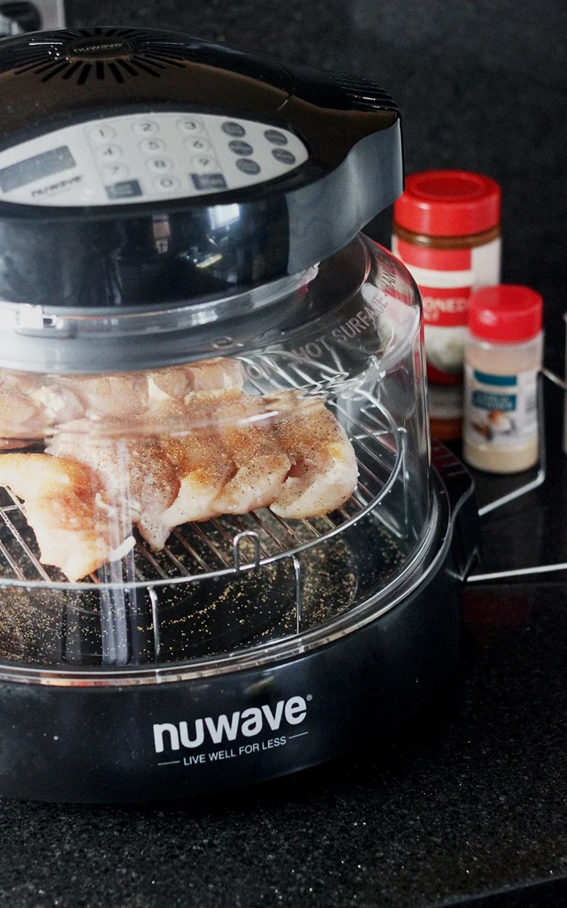 asian chicken salad1 | Kenya Rae chicken cooking on nuwave oven