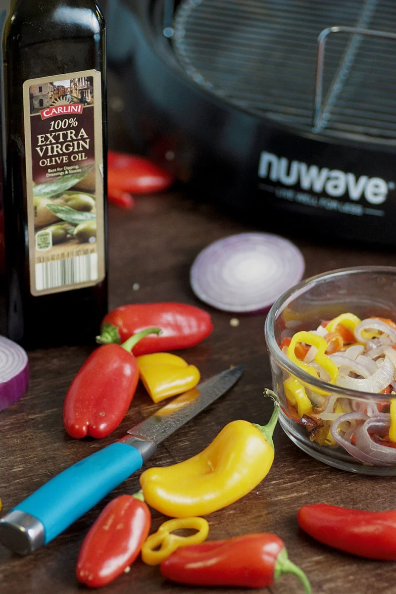 fajita peppers olive oil and nuwave oven