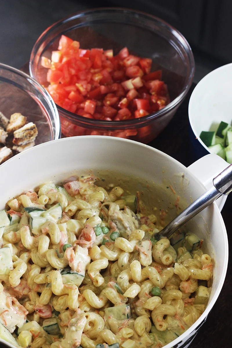 Chicken Cobb Pasta Salad