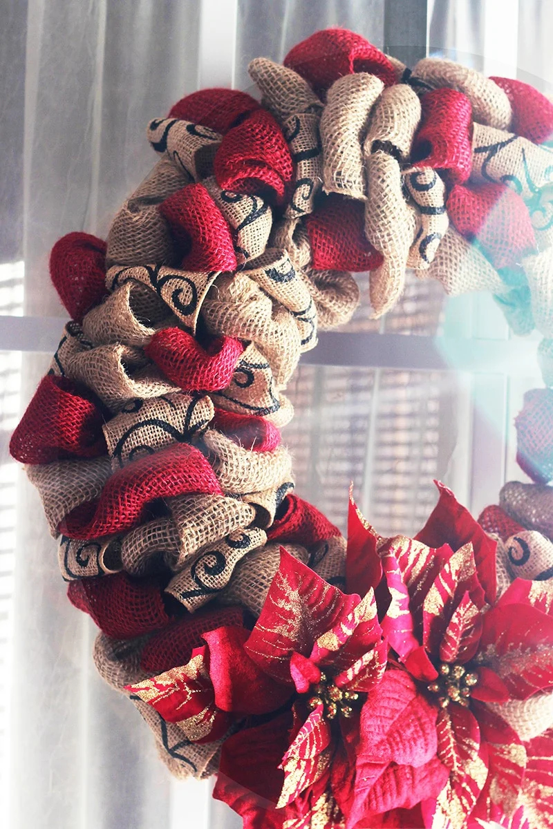 DIY burlap wreath 19 | Kenya Rae simple and easy DIY burlap wreath
