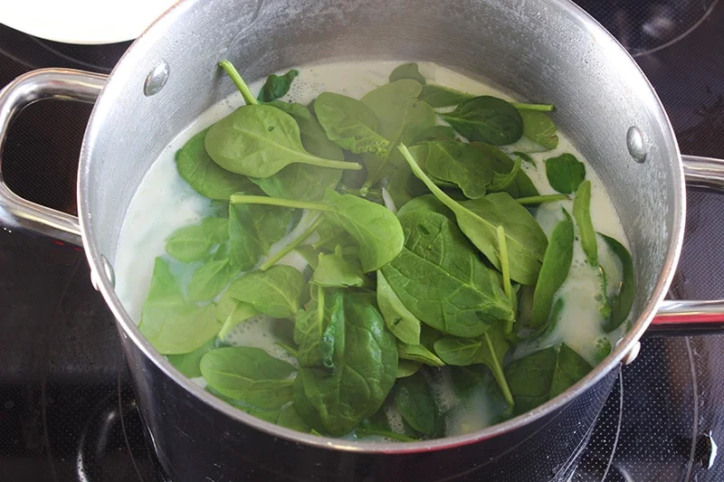 copycat chicken gnocchi 4 | Kenya Rae spinach in the chicken gnocchi soup