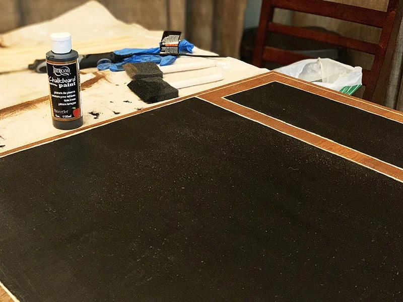 DIY wood wall calendar 5 | Kenya Rae DecoArt Chalkboard Paint