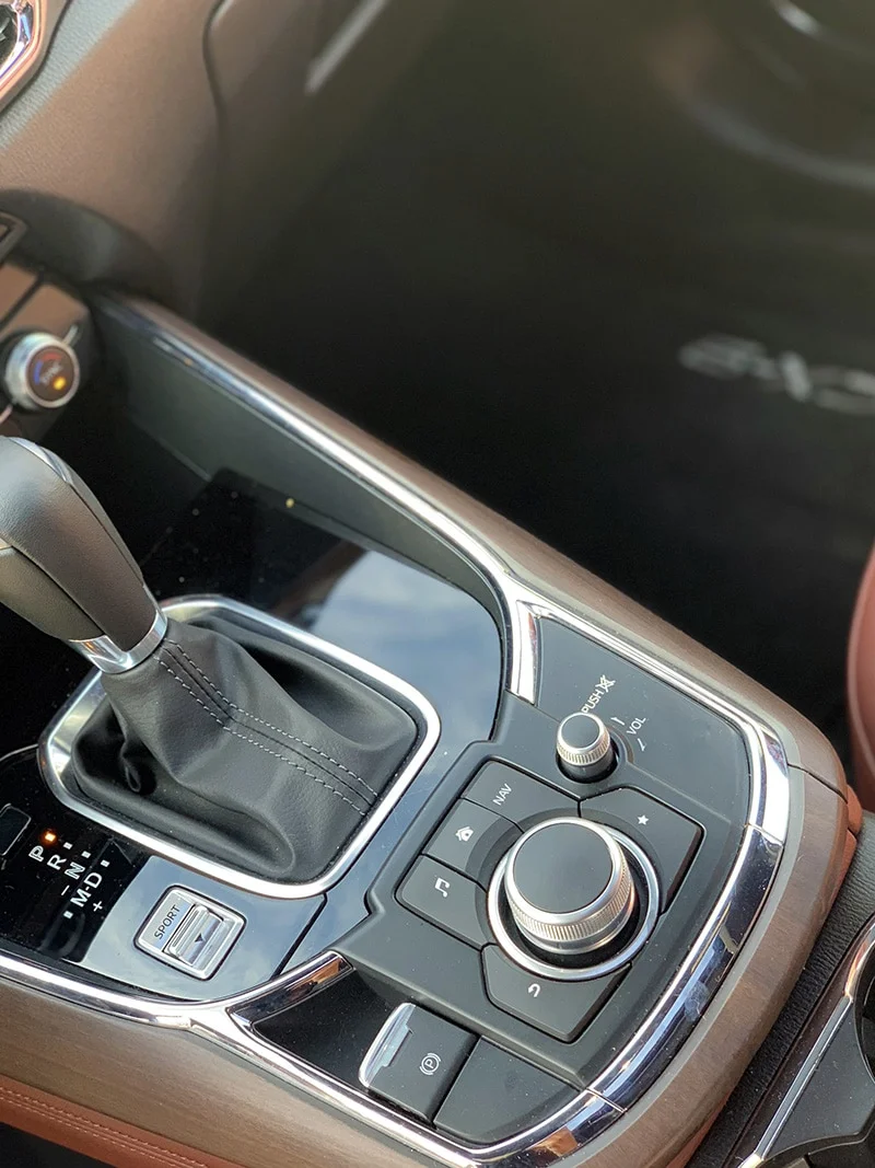 mazda cx9 signature review 34 | Kenya Rae console controls in the 2019 mazda cx9
